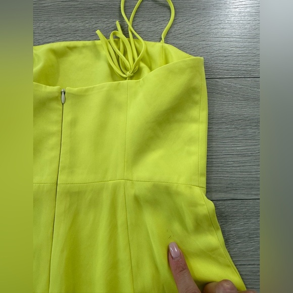 Park & Fifth Neon Yellow Midi Spaghetti Strap Dress - Picture 11 of 15
